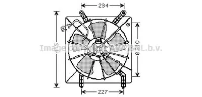 Вентилятор охлаждения двигателя AVA QUALITY COOLING HD7510