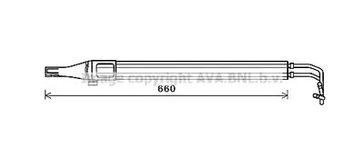 Масляный радиатор гидроусилителя руля AVA QUALITY COOLING MS3684
