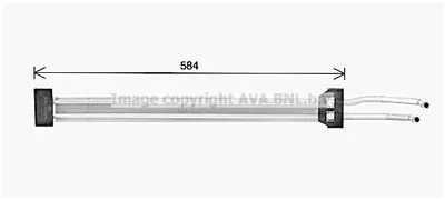 Масляный радиатор гидроусилителя руля AVA QUALITY COOLING PR3096