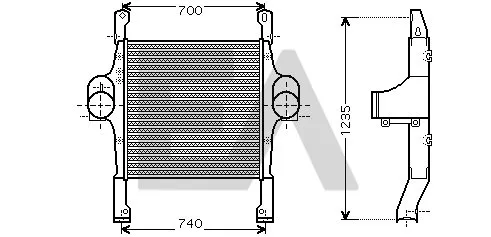 Интеркулер ELECTRO AUTO 36A30006