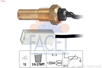 Датчик температуры масла FACET 7.3250