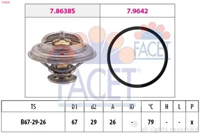 Термостат FACET 7.8638