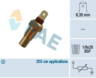 Датчик температуры охлаждающей жидкости FAE 31570
