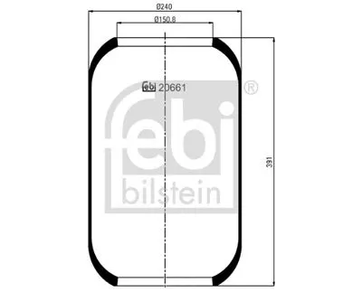 Кожух певмоподушки FEBI BILSTEIN 20661