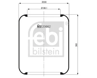 Кожух певмоподушки FEBI BILSTEIN 20662