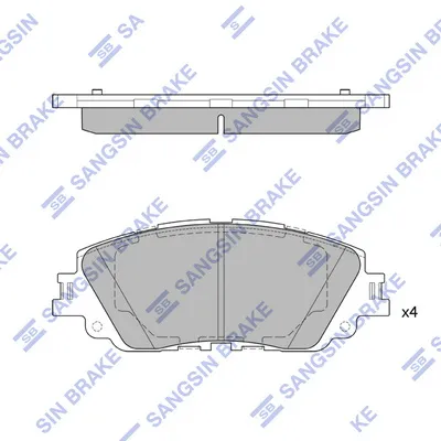 Тормозные колодки Hi-Q SP4275A