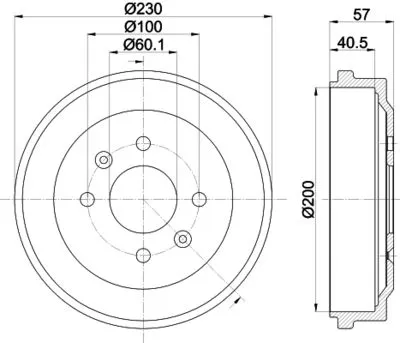 Тормозной барабан MINTEX MBD422