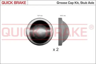 Колпак подшипника ступицы колеса QUICK BRAKE 9829K