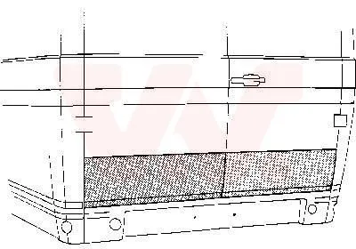 Задняя дверь VAN WEZEL 3050149