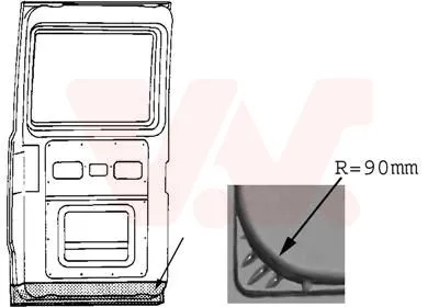 Задняя дверь VAN WEZEL 3071249