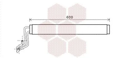 масляный радиатор, двигательное масло VAN WEZEL 58003308