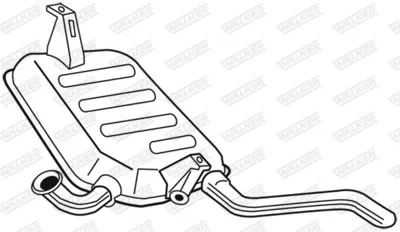 Задняя банка глушителя WALKER 22709